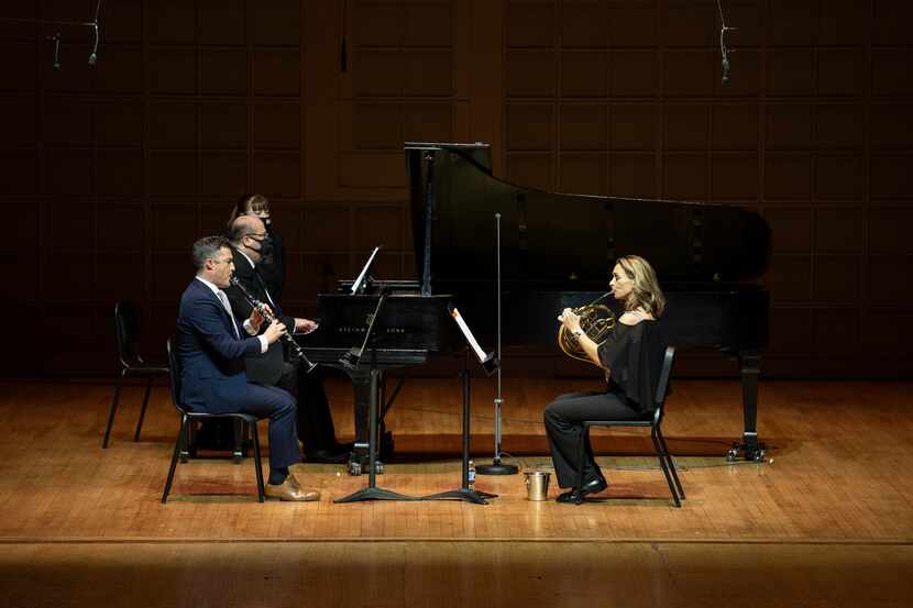 Stephen Ahearn (clarinet), Gabriel Sanchez (piano) and Haley Hoops (horn) perform the world...
