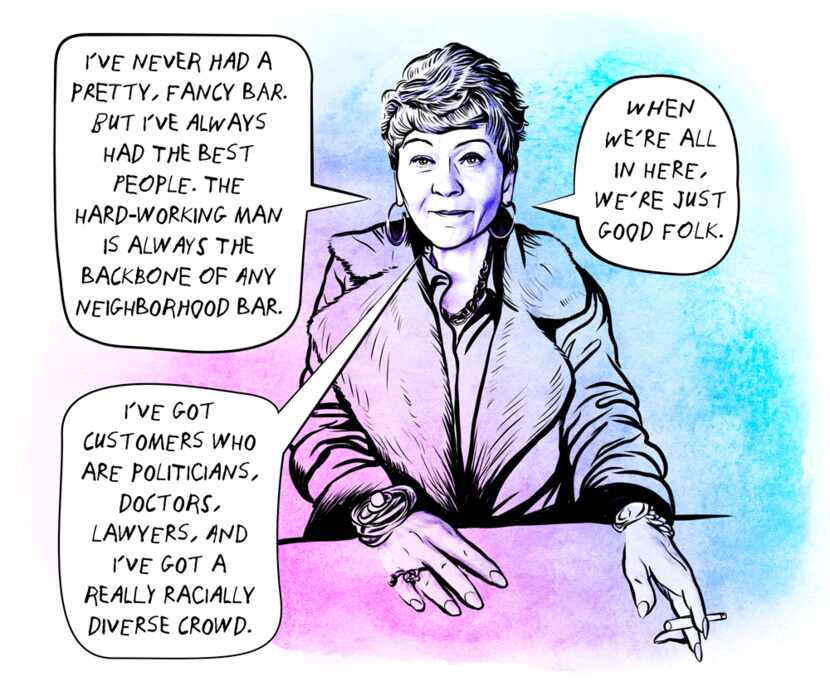 (Illustration of Rhonda Nail is in the story here. She is quoted, saying)  "I’ve never had a...