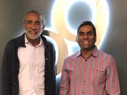  Sanjiv Sidhu (left) and Chakri Gottemukkala (right)  are co-founders of Dallas-based o9.