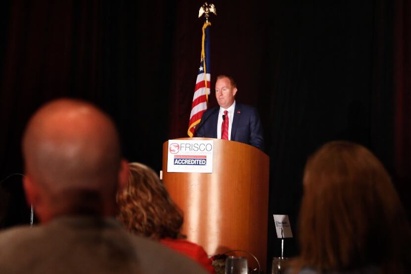 Frisco's mayor, Jeff Cheney, talked about his 100 Day Plan at the State of the City luncheon...