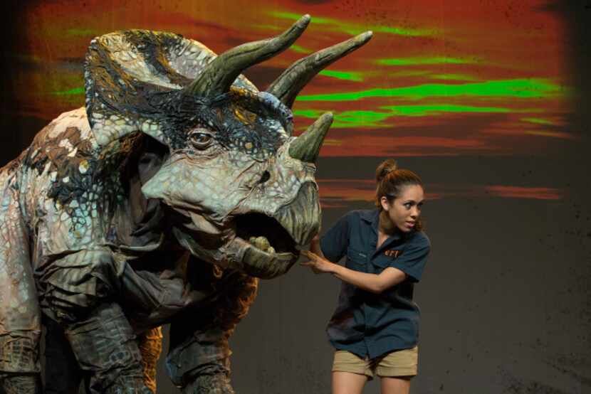"Dinosaur Zoo Live" will be at the Majestic Theater in Dallas Saturday and Sunday.