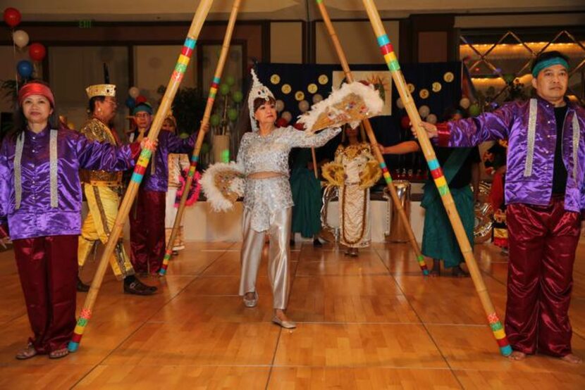 
A traditional Filipino dance performance at the 2013 Philippine Republic Day Gala in Dallas.
