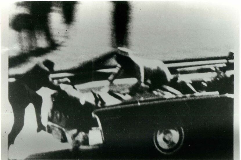 This is a frame from the film of the assassination of John F. Kennedy shot by Abraham...