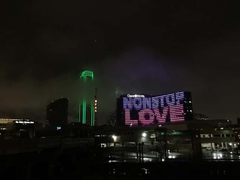 
The Omni Hotel gives Southwest Airlines to celebrate the end of the Wright Amendment in 2014.
