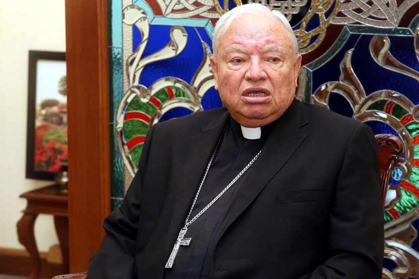 El cardenal de Guadalajara Juan Sandoval Íñiguez. AGENCIA REFORMA.
