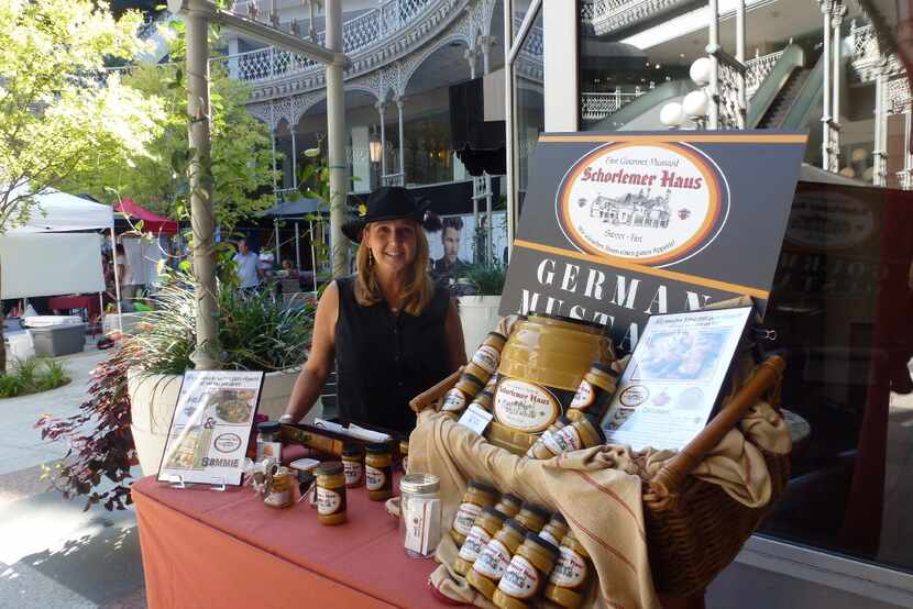 Lee Anne Schorlemer Sugg sells her family's sweet-hot German mustard as Schorlemer Haus at...