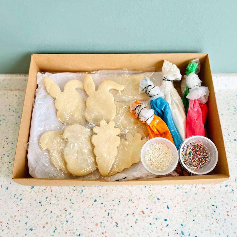 Sift and Pour bakery offers decorate your own cookie kits.