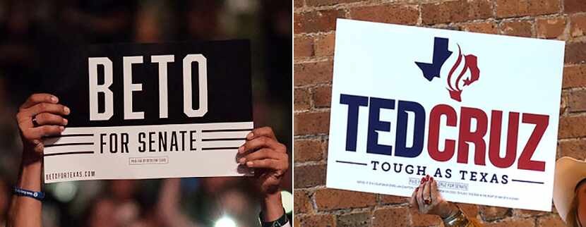 People have compared the Beto O'Rourke logo to Whataburger's spicy ketchup label and the Ted...