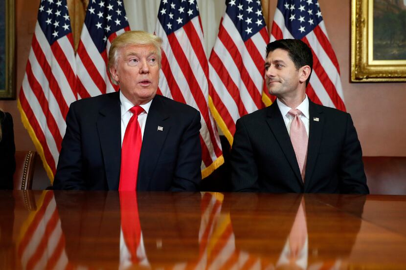 President-elect Donald Trump met with House Speaker Paul Ryan in November. (2016 File...