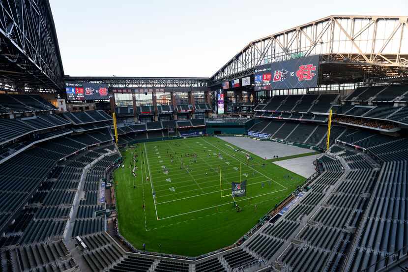 Globe Life Field in Arlington is named after life and health insurance company Globe Life,...