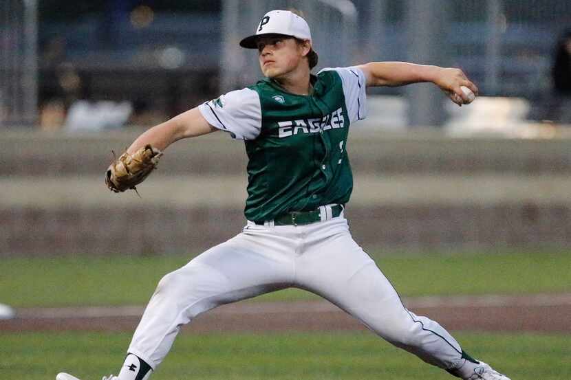 Prosper pitcher Jake Cosner is tied for fifth in the area in wins and also ranks among the...