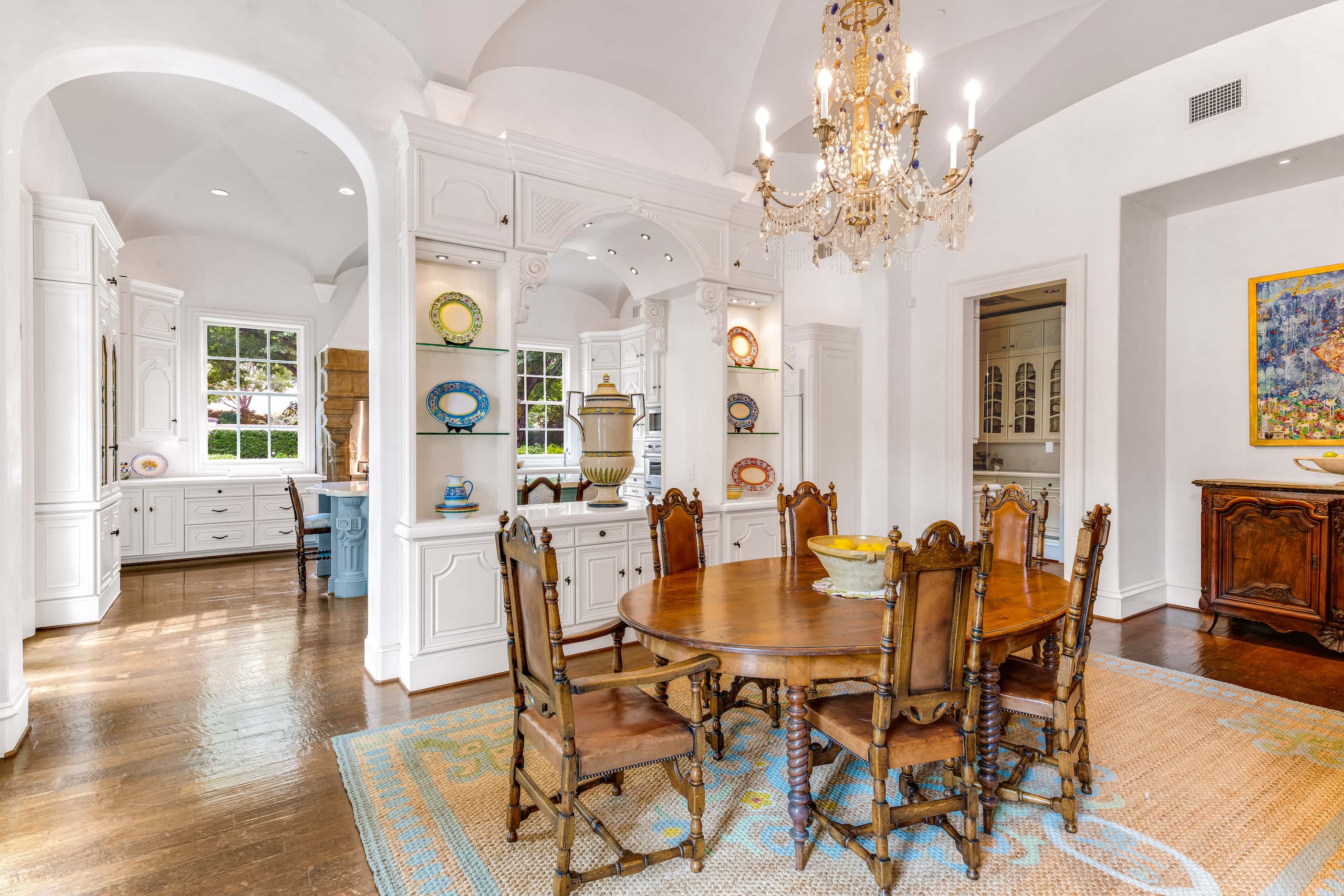 Dubbed The White House of Dallas, the mansion at 10777 Strait Lane is back on the market....
