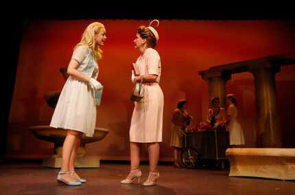 Janelle Lutz as Clara Johnson, left, and Noelle Chesney as Margaret Johnson, perform in 'The...