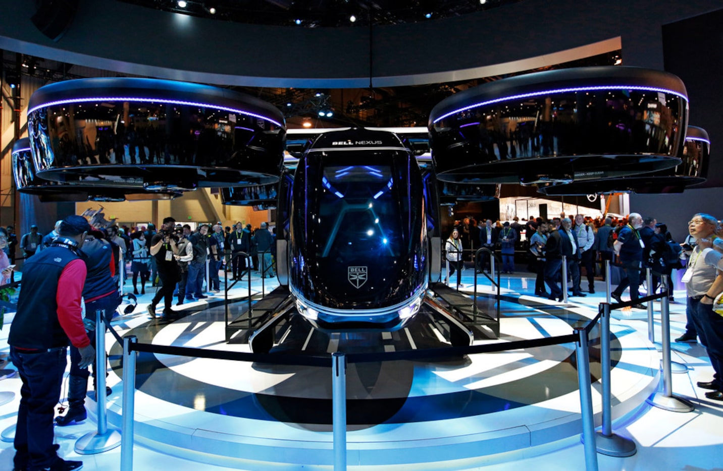 Bell Nexus, a prototype of an air taxi in development by Fort Worth-based Bell, was on...