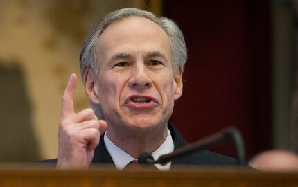 Gov. Greg Abbott delivers his State of the State address to a joint session of the House and...