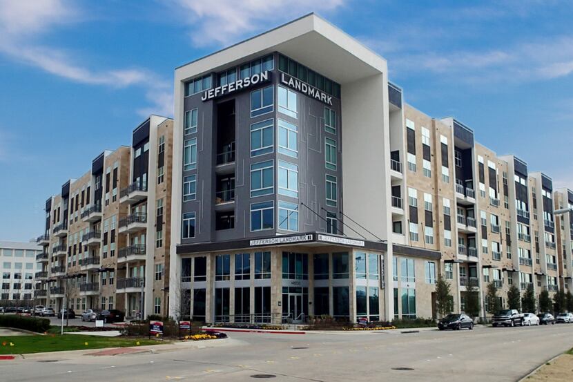 The Jefferson Landmark apartments are in Farmers Branch, north of the Dallas Galleria.