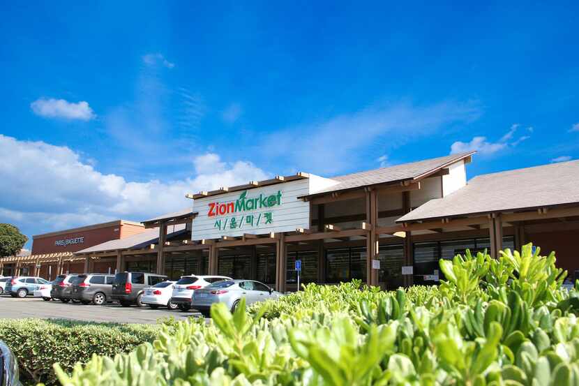 Exterior of Korean grocer Zion Market in Irvine, Calif.