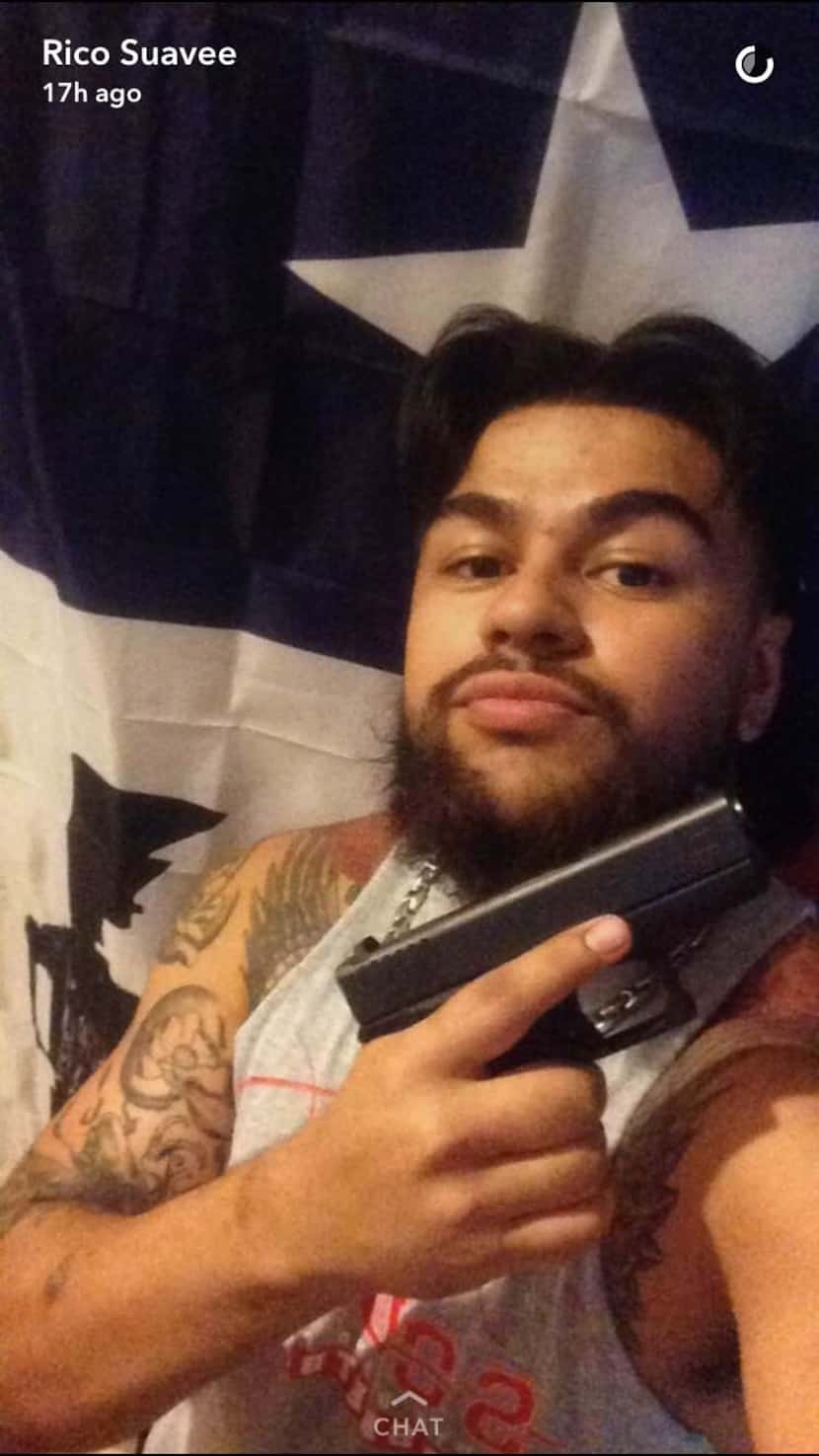 Zachary Rico posted selfies with his gun to social media