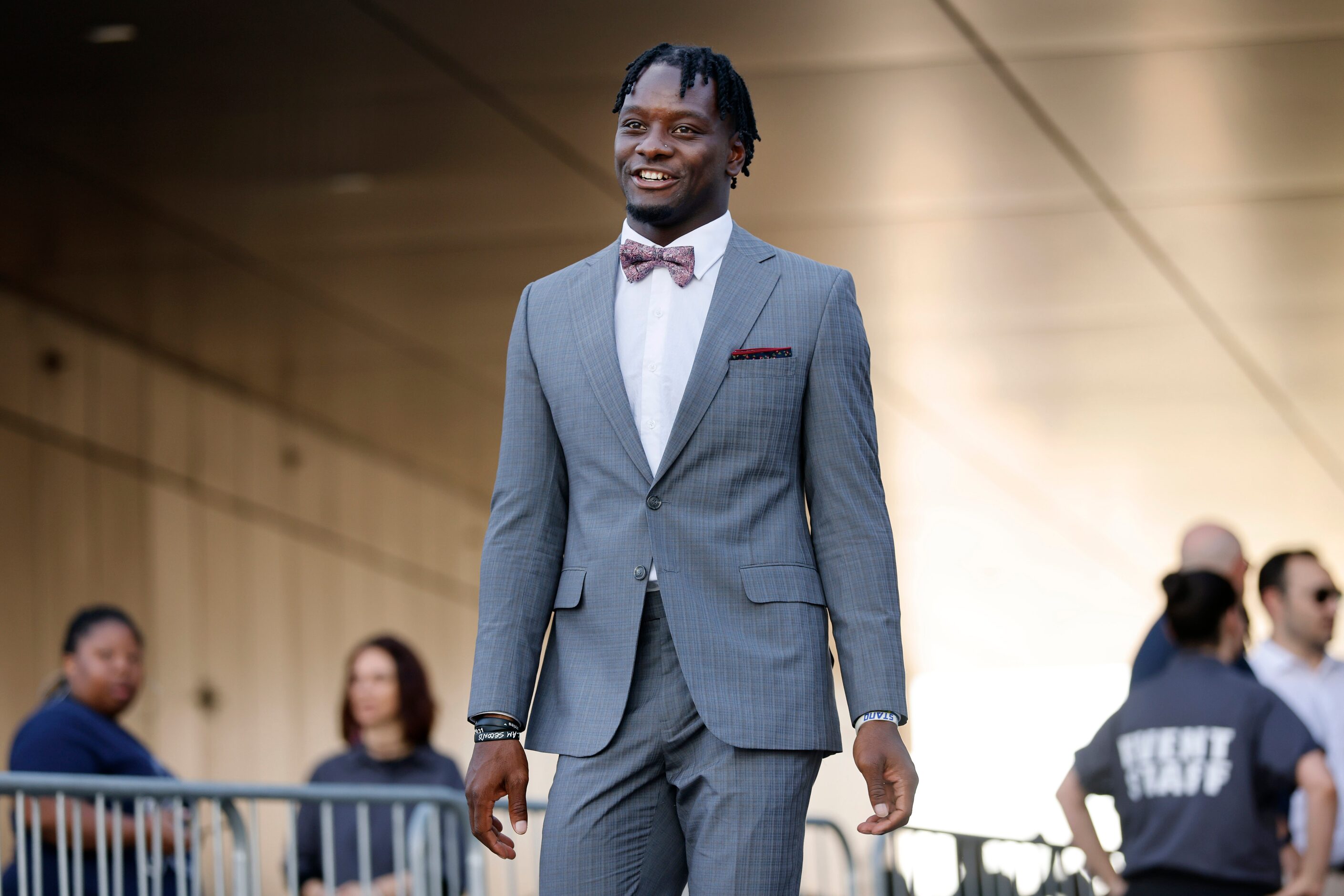 Dallas Cowboys wide receiver Michael Gallup arrives to the Dallas Cowboys Season Kickoff...