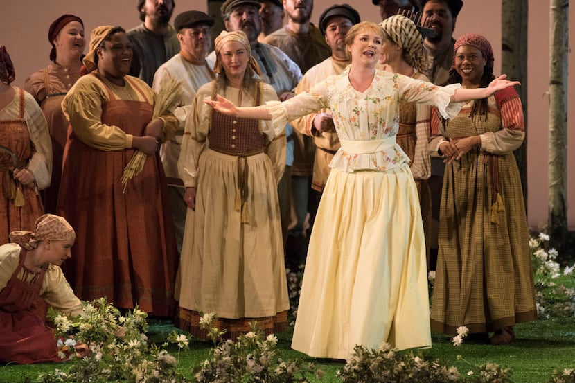 The Dallas Opera held a dress rehearsal of Tchaikovsky's "Eugene Onegin" at the Winspear...