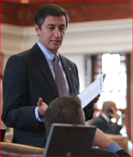State Rep. Giovanni Capriglione, R-Southlake, introduced a roofers bill.