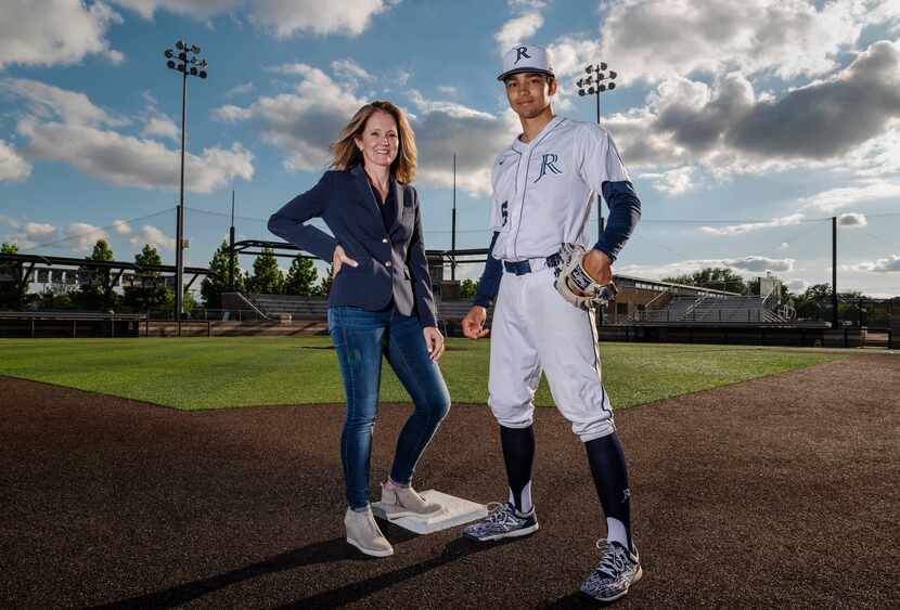 Jesuit senior shortstop Jordan Lawlar, 18, and his mother Hope Lawlar, on the baseball...