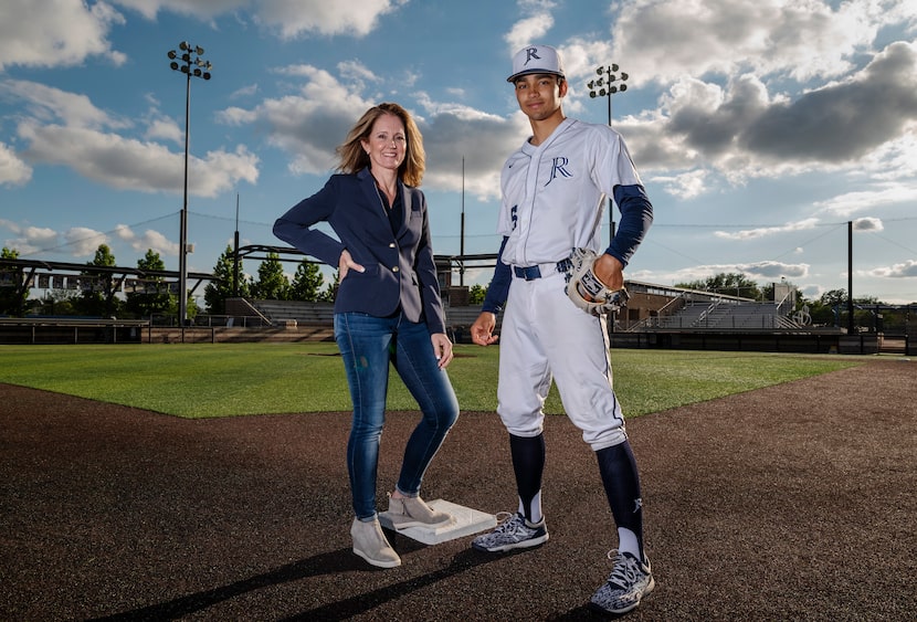 Jesuit senior shortstop Jordan Lawlar, 18, and his mother Hope Lawlar, on the baseball...