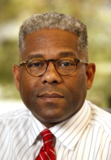  Allen West, new CEO of the National Center for Policy Analysis, at his Dallas office last...