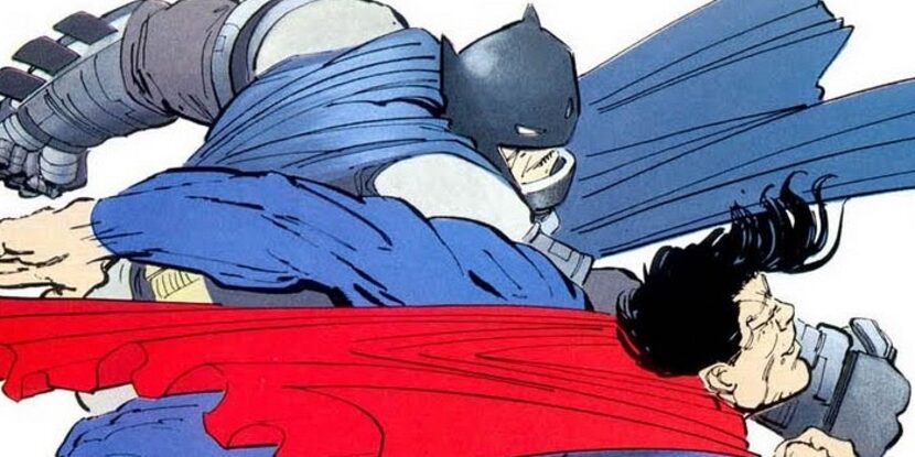 A scene from Frank Miller's "Dark Knight Returns" might as well be a still from "Batman v...