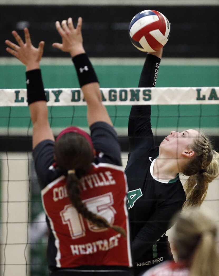 Megan Porter (4) and second-ranked Southlake Carroll will try to grab sole possession of...