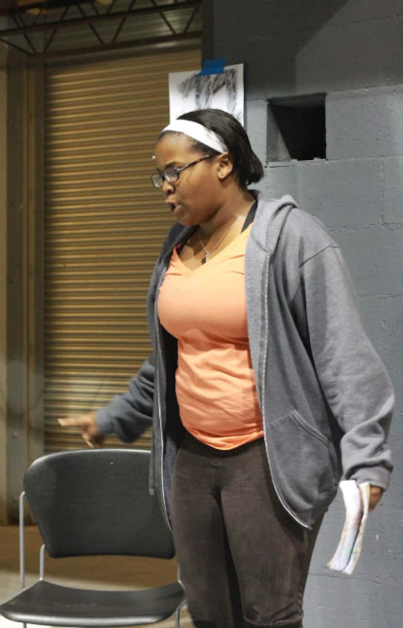 Paige Madkins, who plays Aunt Polly, rehearses for WaterTower Theatre's "The Adventures of...