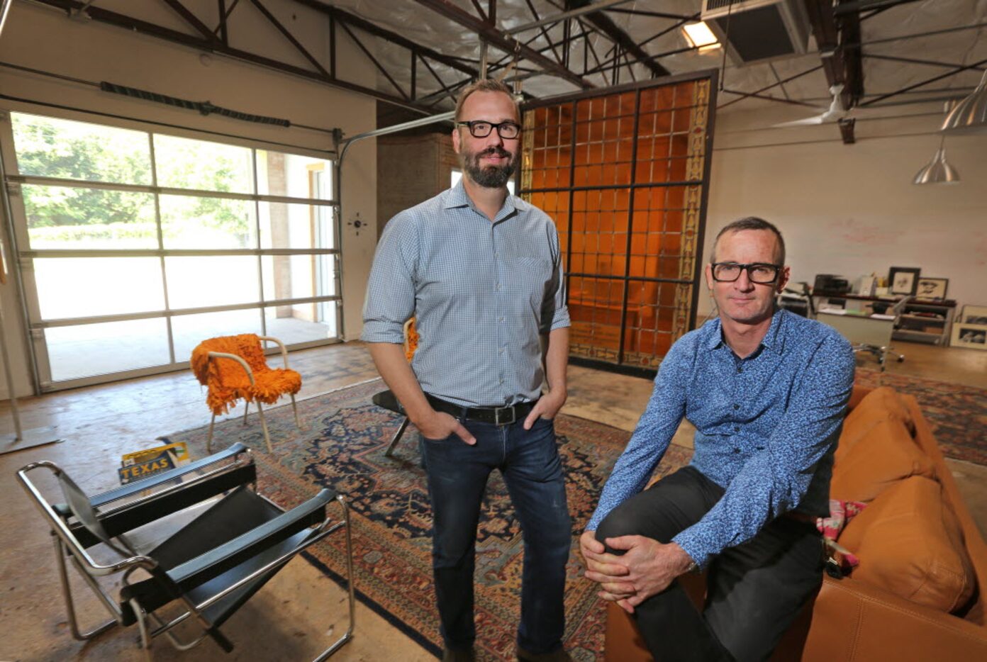 Architect Kevin Parma (left) is shown with developer Zad Roumaya at Roumaya's office on...