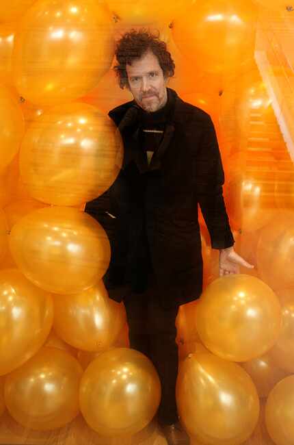 Martin Creed created a room full of balloons at the Nasher Sculpture Center in March 2011.
