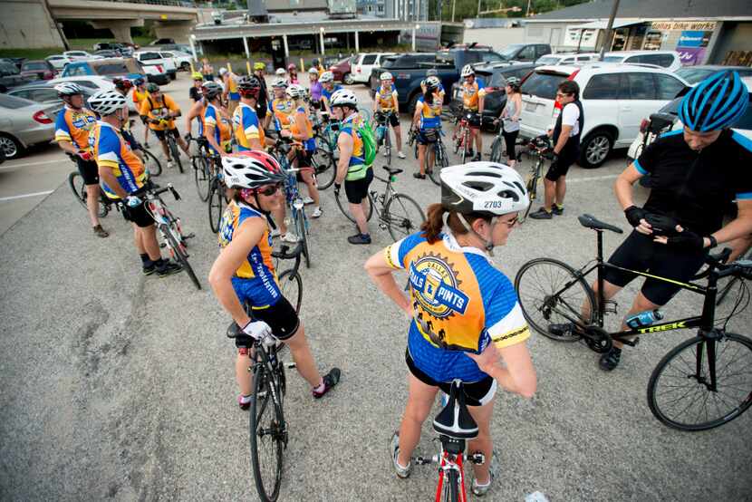 Dallas-based Pedals and PInts has organized rides from Dallas to Fort Worth on existing...