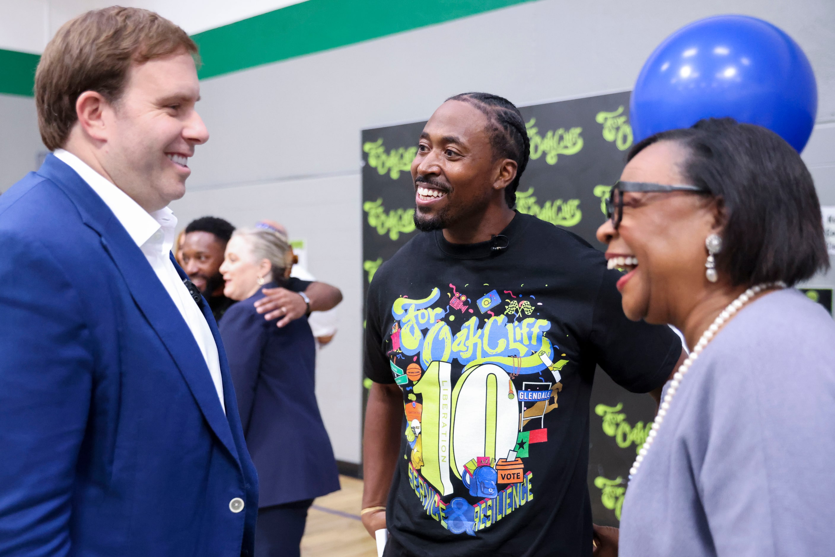 Dallas Mavericks governor and majority owner, Patrick Dumont (left), For Oak Cliff founder...