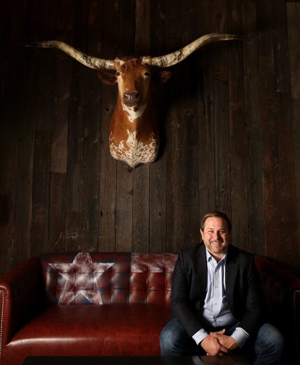 Sir Loin, the longhorn on the wall, watches over Haywire in Plano. So does Brian Knoy,...