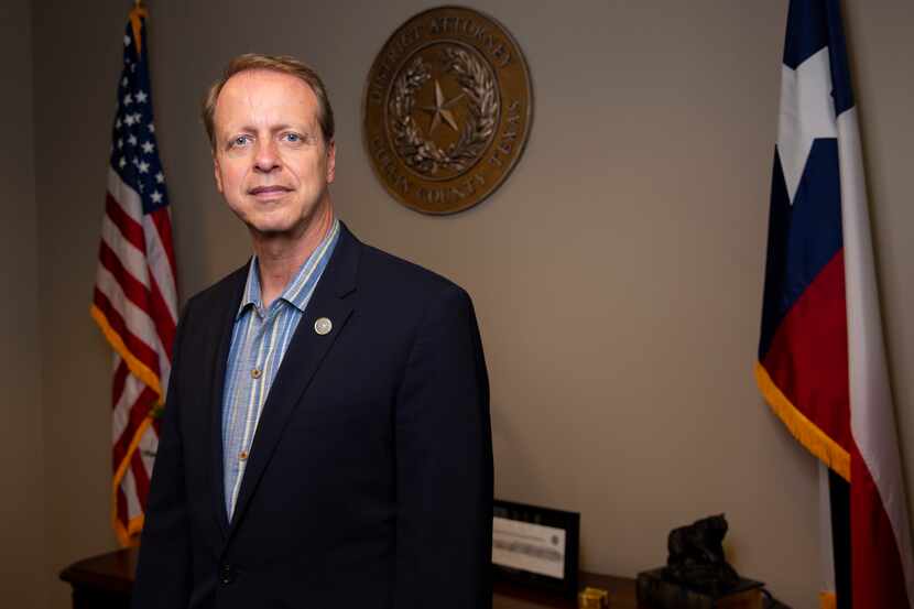 Collin County DA Greg Willis poses for a photo in his office on Wednesday, June 23, 2021, at...