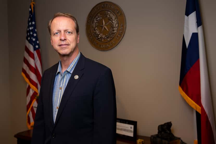 Collin County DA Greg Willis poses for a photo in his office on Wednesday, June 23, 2021, at...