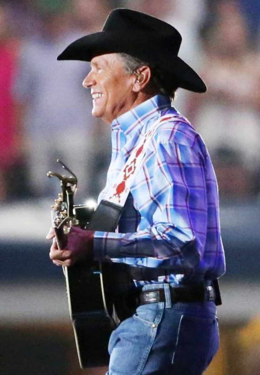 
George Strait played the last show of his final tour Saturday at AT&T Stadium in Arlington.
