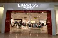FILE - A storefront of Express, Inc. a fashion apparel retailer, shown Wednesday, Jan. 22,...