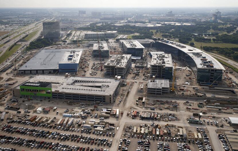 New U.S. Toyota headquarters under construction in Plano. (Vernon Bryant/The Dallas Morning...