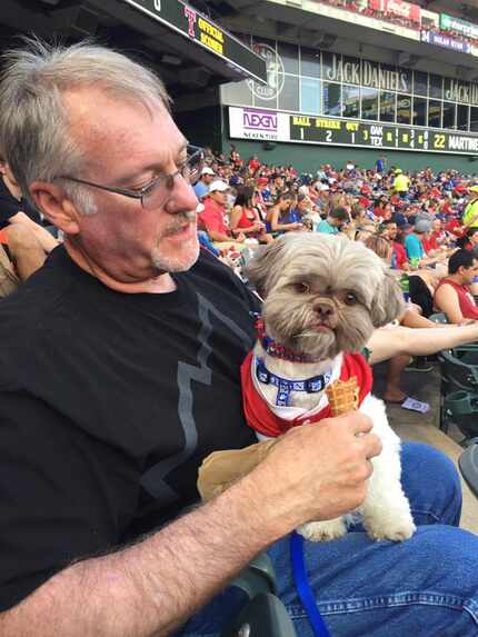 From pack member Erin Lea Abay: "Ducky hated it when he ran out of ice cream a couple of...