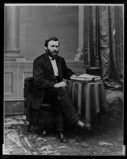 Ulysses S. Grant, photographed by Matthew Brady between 1869 and 1877. 
