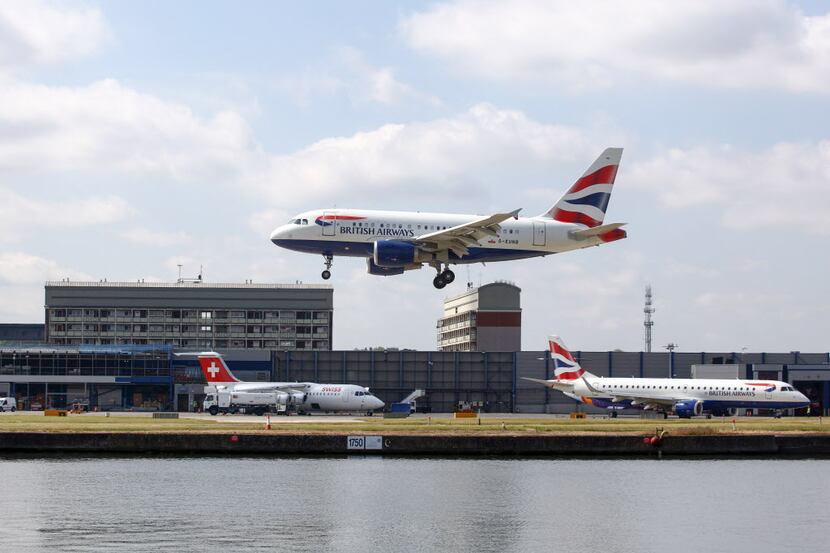 An Airbus A320 passenger aircraft, operated by British Airways, prepares to land in London....