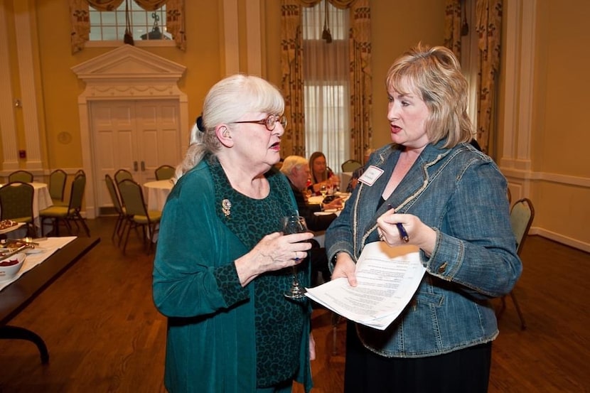 Colleen Barrett (left) and Linda Rutherford, Southwest's chief administration officer, in...