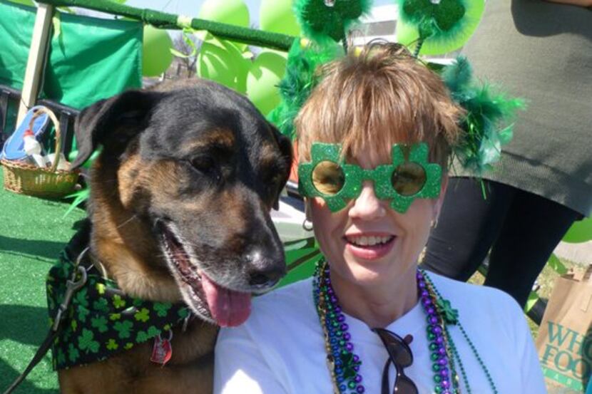 
Martina Crevecoeur and Sophie rode on a float at the 2011 Greenville Avenue parade.
