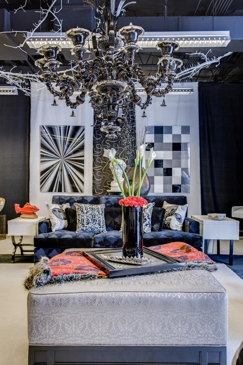 Designers transformed  a collection of donated pieces into high-style rooms.