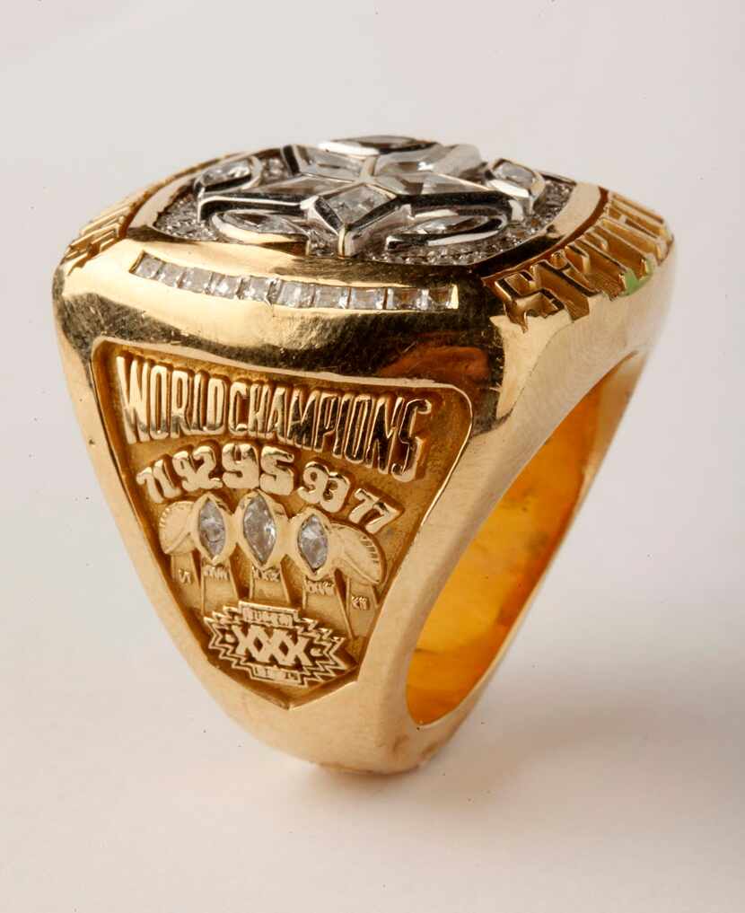 Larry Brown's Dallas Cowboys Super Bowl Ring from Super Bowl XXX where the Dallas Cowboys...
