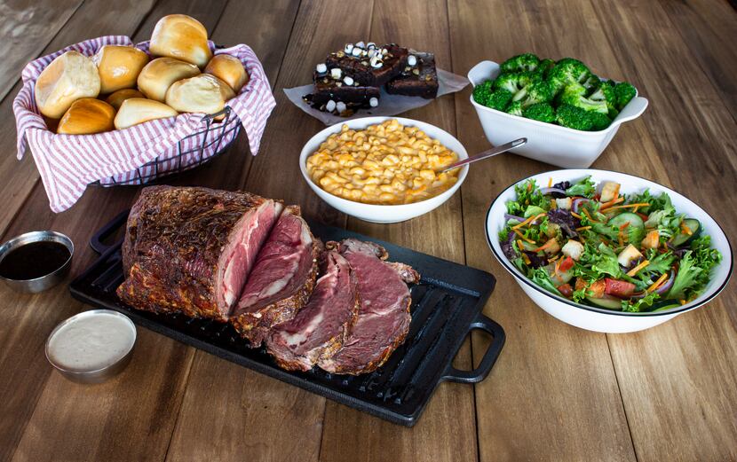Logan's Roadhouse's Ultimate Holiday Feast includes a choice of meat like prime rib, house...
