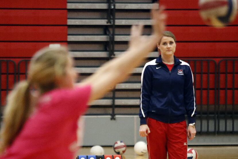McKinney Boyd High School head volleyball coach Kelly Arbabi pictured here in 2012. (Stewart...
